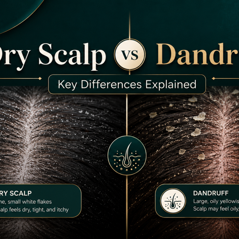 Dry Scalp vs Dandruff